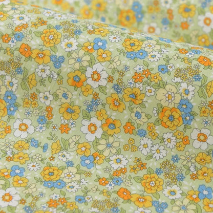 Floral Fabric Flower Cotton Printed Poplin Quilting Clothes Patchwork Muslin Sewing Accessories - J018
