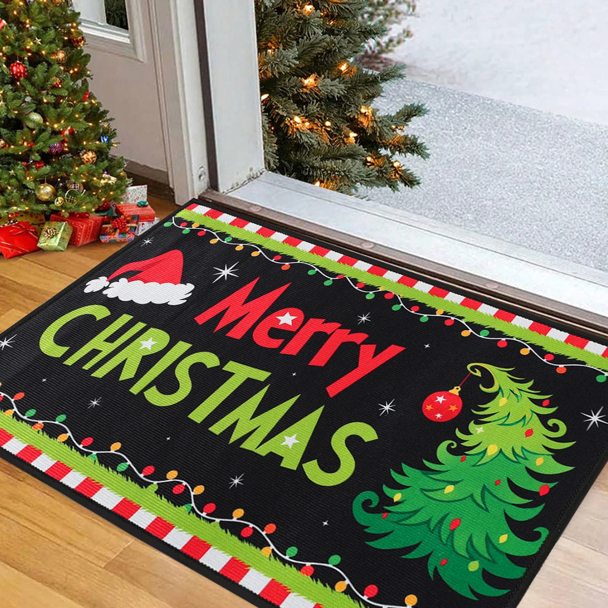 Christmas Doormat Merry Christmas Decorations for Home 2025 Navidad Natal Outdoor Floor Carpet Xmas Ornament New Year Gift 20