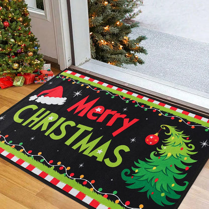 Christmas Doormat Merry Christmas Decorations for Home 2025 Navidad Natal Outdoor Floor Carpet Xmas Ornament New Year Gift 20