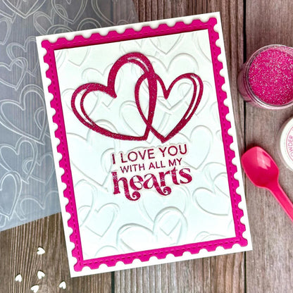 Various Love Heart 3D Embossing Folder for DIY Scrapbooking Valentine's Day Theme Paper Card Crafting Stencil 2025