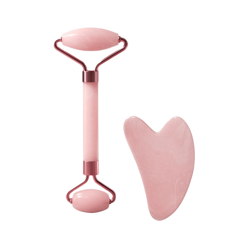 Roller for Face Neck Eye Resin Facial Massage Instrumenr Health Care Scraping Board Musclee Beauty Skincare Tools - Pink-01