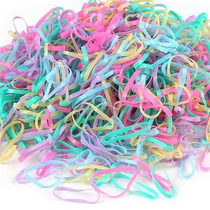 2018 New Random Mixed Child Baby Hair Holders Rubber Bands Elastics Girl's Tie Gum Hair Accessories about 500PCS - 5