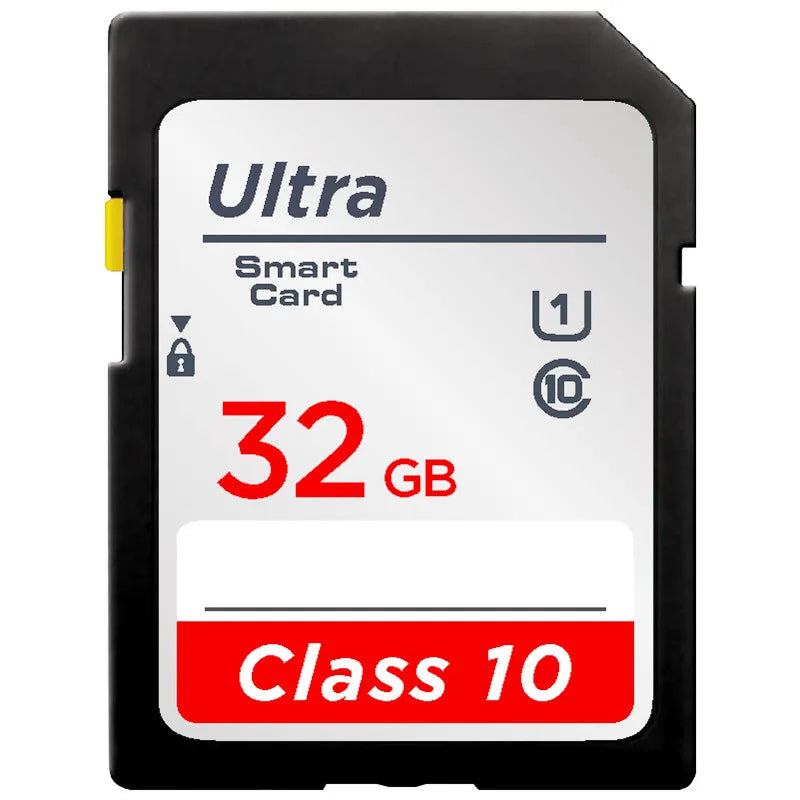 SD Card 64GB 128GB 256GB V10 16GB 32GB Normal Full Size Flash SD Memory Card High Speed for Camera - 32GB