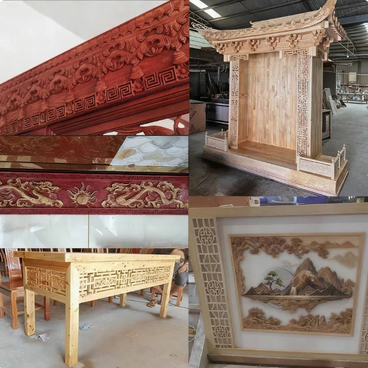 Decorative Wood Molding Wood Carved Corner Onlay Applique Frame Cabinet Home Decor Figurines Wall Art Furniture Accessories