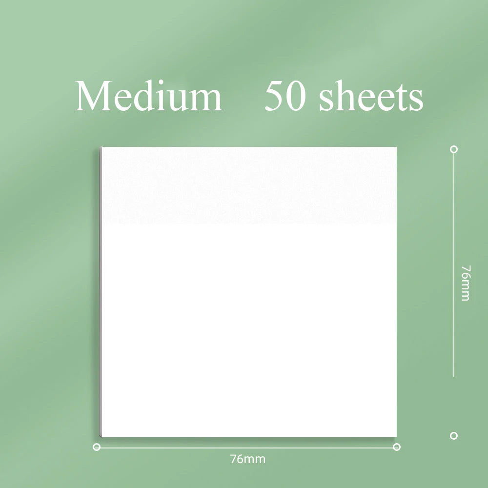 50 sheets Transparent Posted it Sticky Note Pads Notepads Posits Papeleria Journal School Stationery office Supplies - Medium