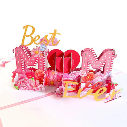 3D Pop-Up Happy Birthday Rose Card - Perfect for Anniversaries, Mother's Day, Weddings - Greeting Women,Youngsters with Envel