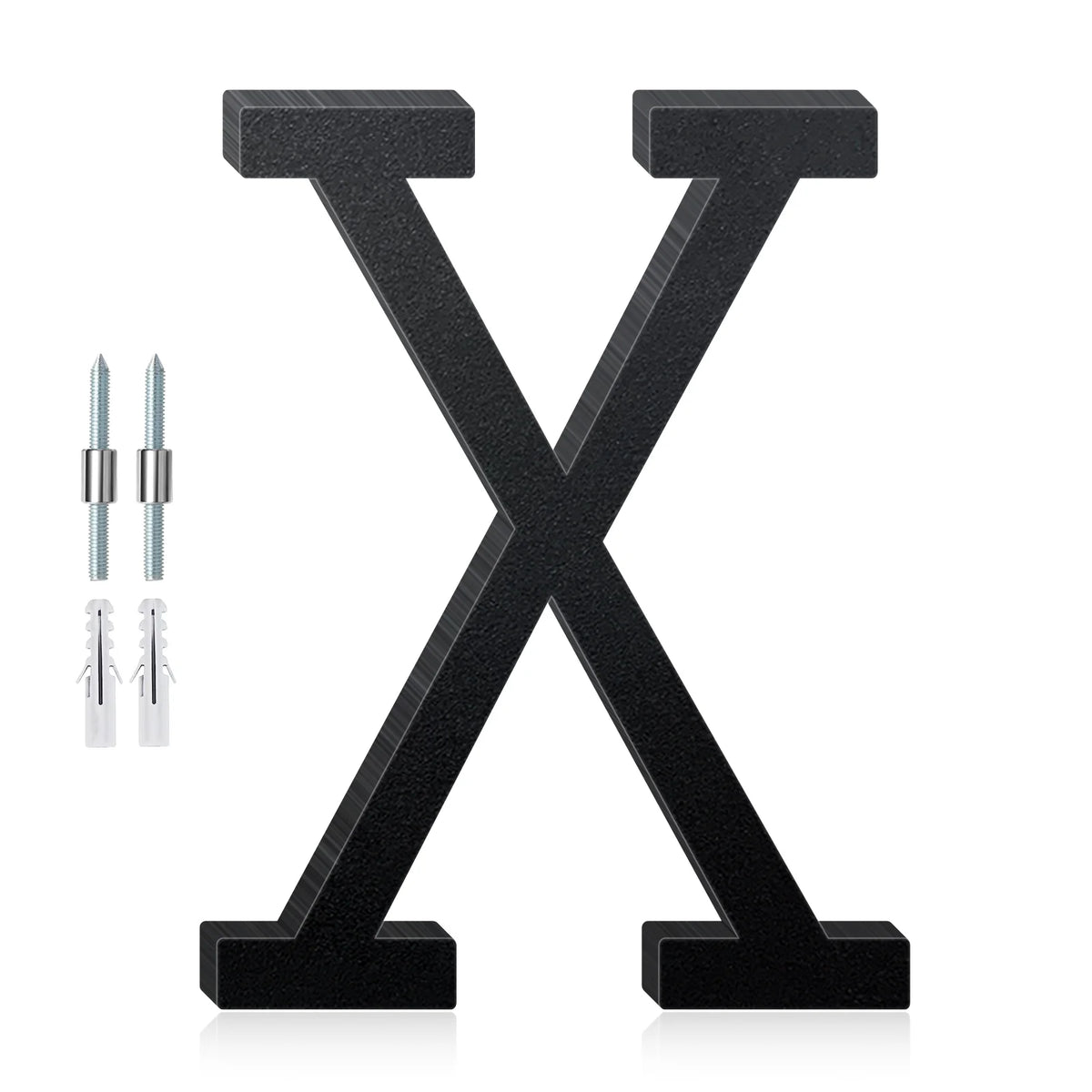 3-12inch Floating Aluminum House Numbers, Modern Metal House Address Numbers Letters, Aluminum Address Letters for Outside - 