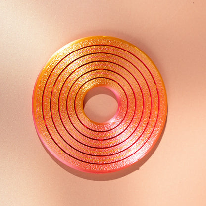 3D Printed Hex Ring Finger Ring - Colorful Rotating Novelty Ornament, PLA Material, Trendy Unique Desktop Toy - F