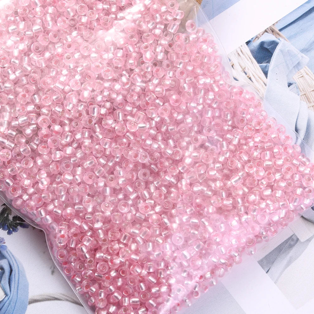 1000/500/200Pcs 4/3/2mm Glass Transparent Seed Bead Spacing Beads For Hand-Beading Diy Jewelry Accessories Bracelet Necklace 