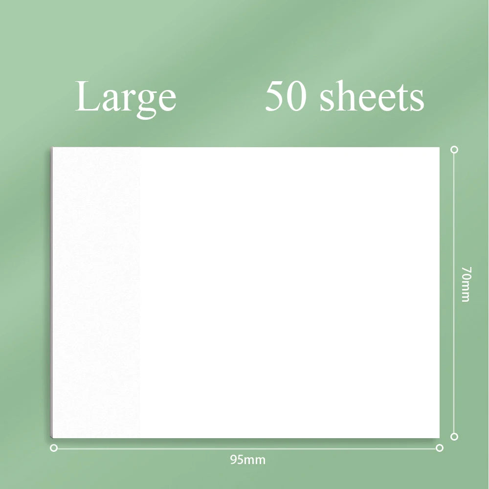 50 sheets Transparent Posted it Sticky Note Pads Notepads Posits Papeleria Journal School Stationery office Supplies - Large