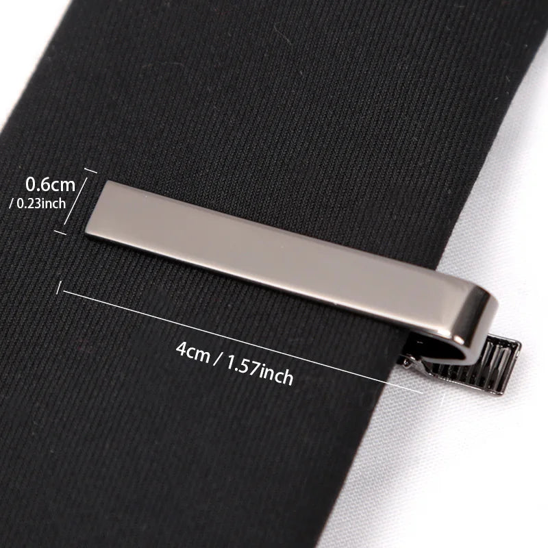 Tie Clips Gold Colour Fashion Ties for Men Gifts Metal Simple Bar Clasp Practical Necktie Accessories Tie Pin Mens Collar Cli
