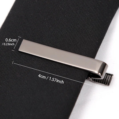 Tie Clips Gold Colour Fashion Ties for Men Gifts Metal Simple Bar Clasp Practical Necktie Accessories Tie Pin Mens Collar Cli