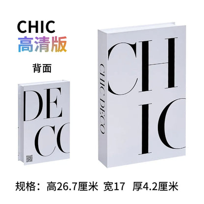 Home Decor Ornaments Living Room Study Soft Prop Book Box Luxury Coffee Table Books Modern Fake Books for Decoration - CHIC
