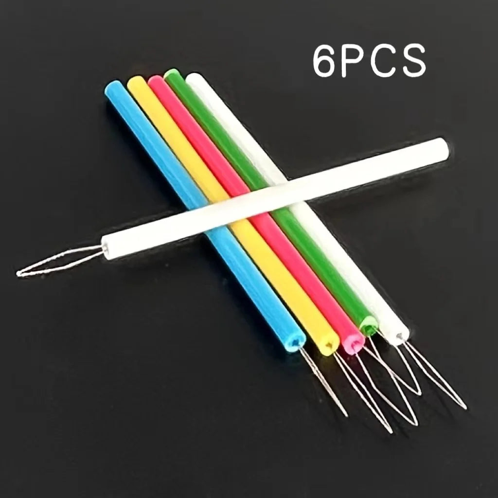 6PCS Essential Sewing Threading Tools-Simple Threading Tools for Sewing Machines,Handicrafts,Convenient Assistants for Senior