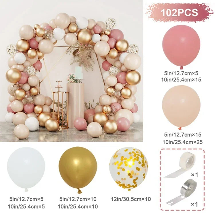 Balloon Garland Arch Kit Birthday Party Decoration Girl Birthday Foil Balloon Bridal baptism Decor Globos Wedding Party Suppl
