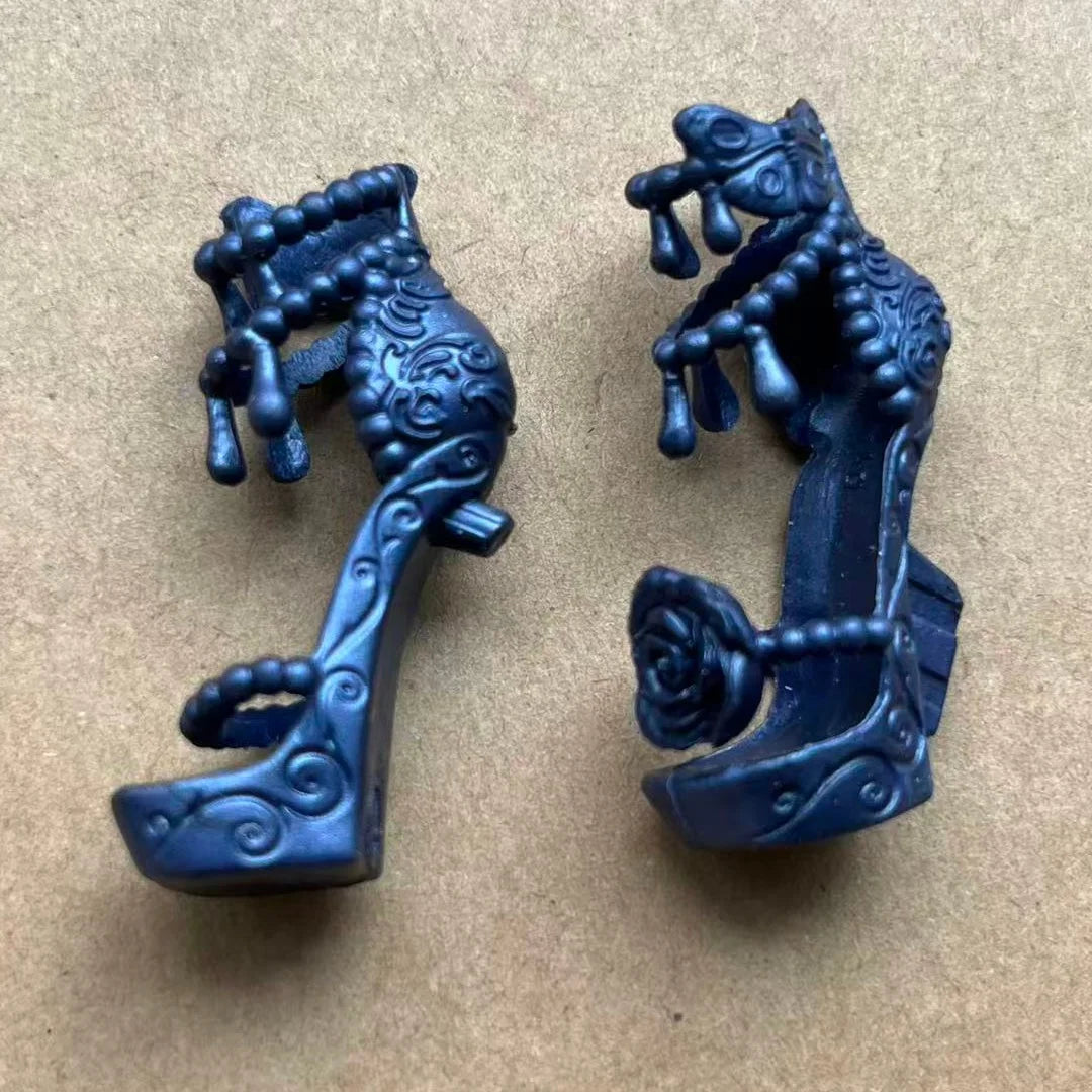 1/6 Monster Doll Boots Sandals Original Doll Shoes Unique Personality Toy Accessories for Collectible Figures - Navy Blue (St