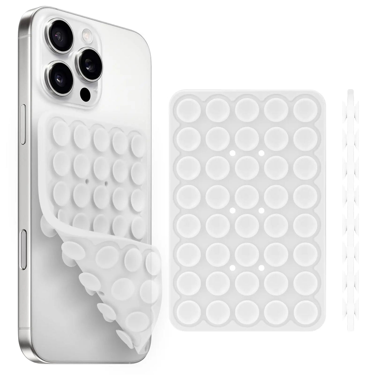 Silicone Suction Cup Phone Holde Multifunctional Fixed Anti-slip Mobile Fixture Double Sided Detachable Phone Rubber Sucker P