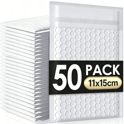 White Self-Sealing Bubble Envelopes Bag Waterproof Mailers Shipping Envelope Pouch Packaging Bags Storage Organizer
