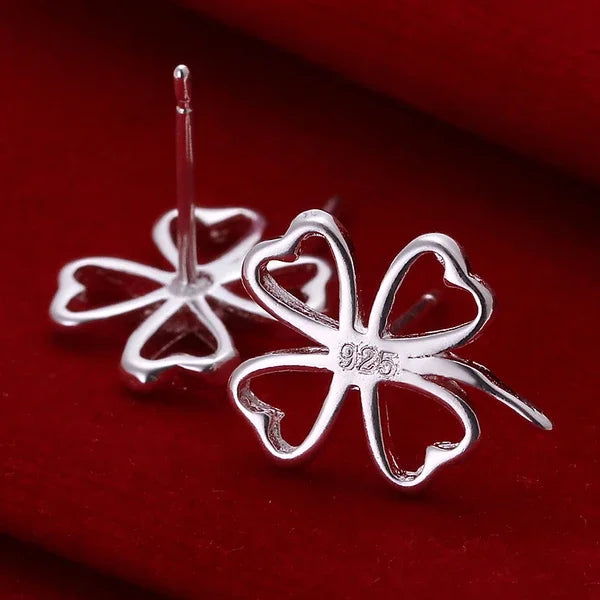 925 Sterling Silver Earrings Simple Round Circle Hoop Earrings For Woman Fashion Wedding Engagement Charm Jewelry - MULTI