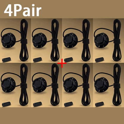 Fashion Swivel Buckle Laces Automatic Shoelace Without ties Kids Adult Sneakers No Tie Shoe laces Shoe accessories 1Pair/2Pai