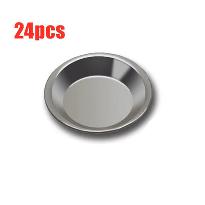 12/24pcs Stainless Steel Painting Color Bowls Oil Paint Trays Paint Color Mixing Cups Color Mixer Children DIY Painting Tools