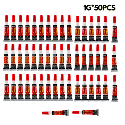 10-50 Liquid Super Glue Wood Rubber Metal Glass Cyanoacrylate Adhesive Stationery Store 502 Instant Strong Bond Leather - 1gx