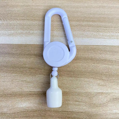 1PCS Lighter Holder Sleeve Clip With Retractable Keychain Lighter Protective Cover Carabiner Windproof Smoking Accessories - 