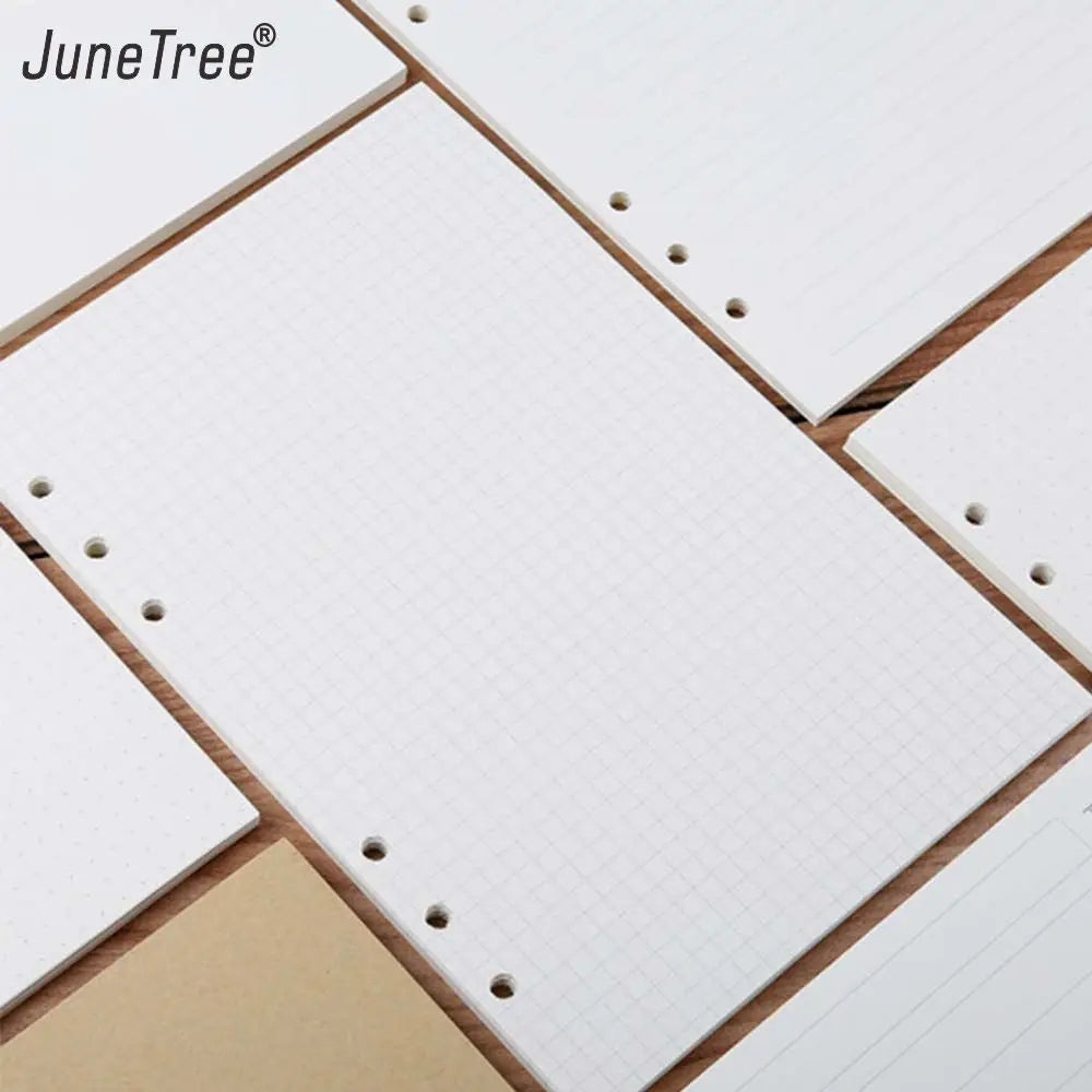 45 Sheets/90 Pages Ring Notebook Insert Refills 6 Holes Loose Leaf Papers Journals A5 A6 A7 Spiral Diary Planner Inner Core P