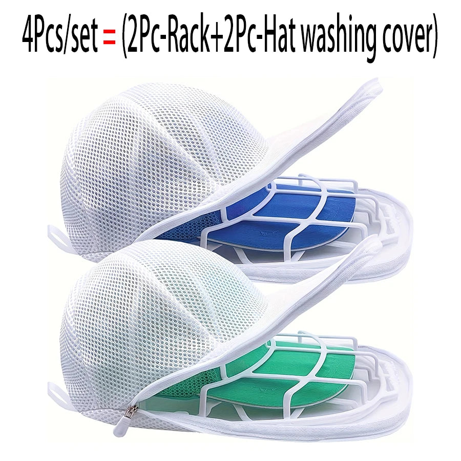 Hat washer, household products, laundry accessories, anti deformation hat protection frame, sturdy frame - 4Pcs-set