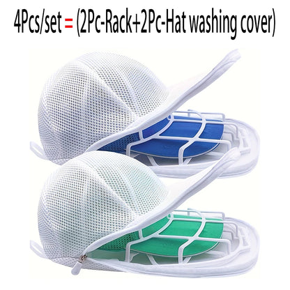 Hat washer, household products, laundry accessories, anti deformation hat protection frame, sturdy frame - 4Pcs-set
