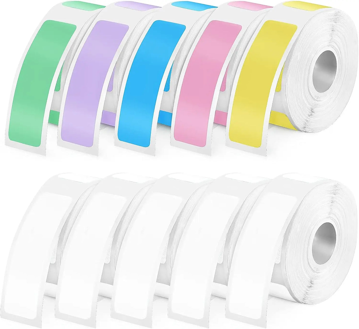1Roll P12 P15 Thermal Label Sticker 12mm*40mm Tape Compatible Phomemo D30 Q30 Marklife P11 P50 L12 DELI Q2 Labeller