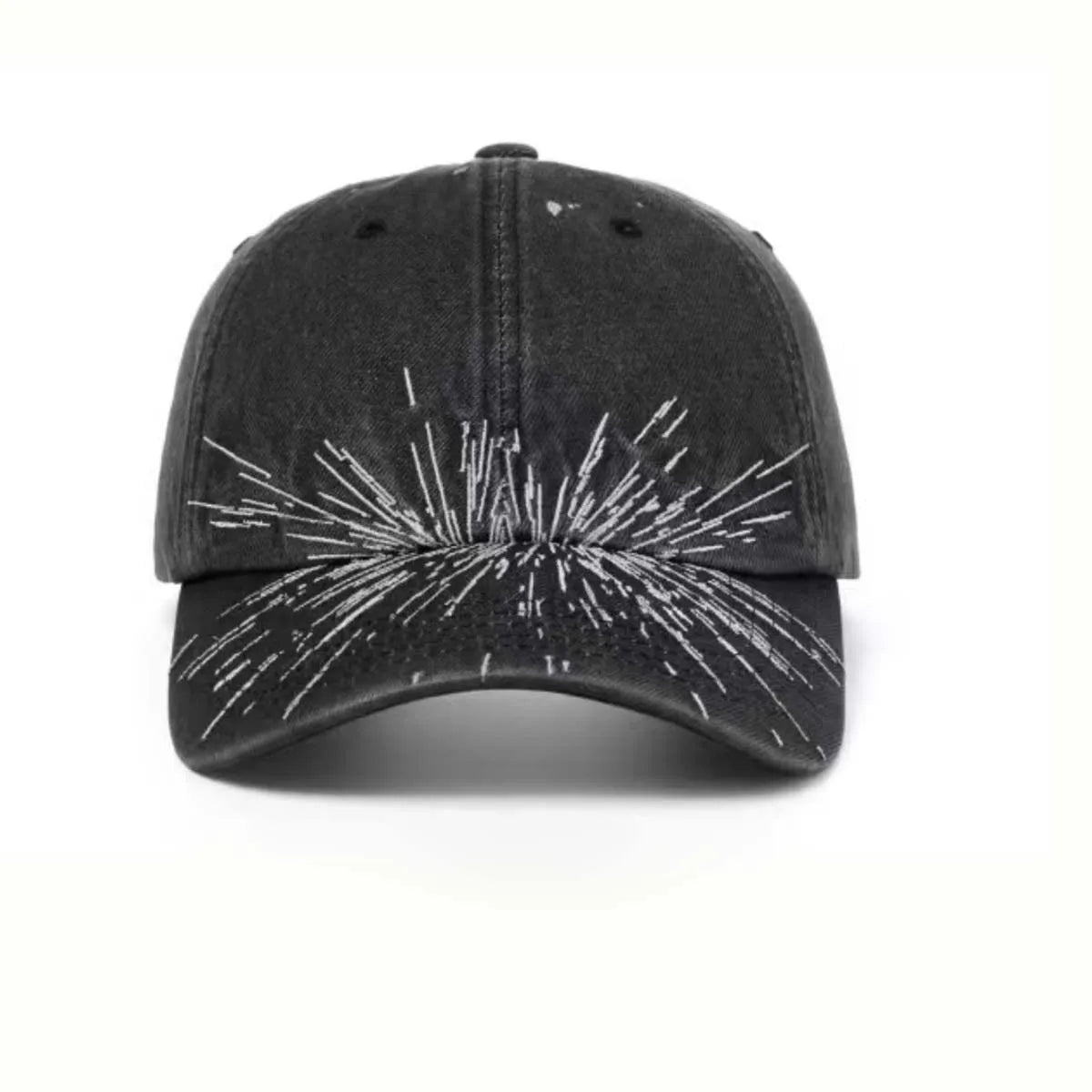 2 Styles Washed Cotton Baseball Cap With Printed Distressed Soft Top Denim Hat Vintage Hat For Men & Women