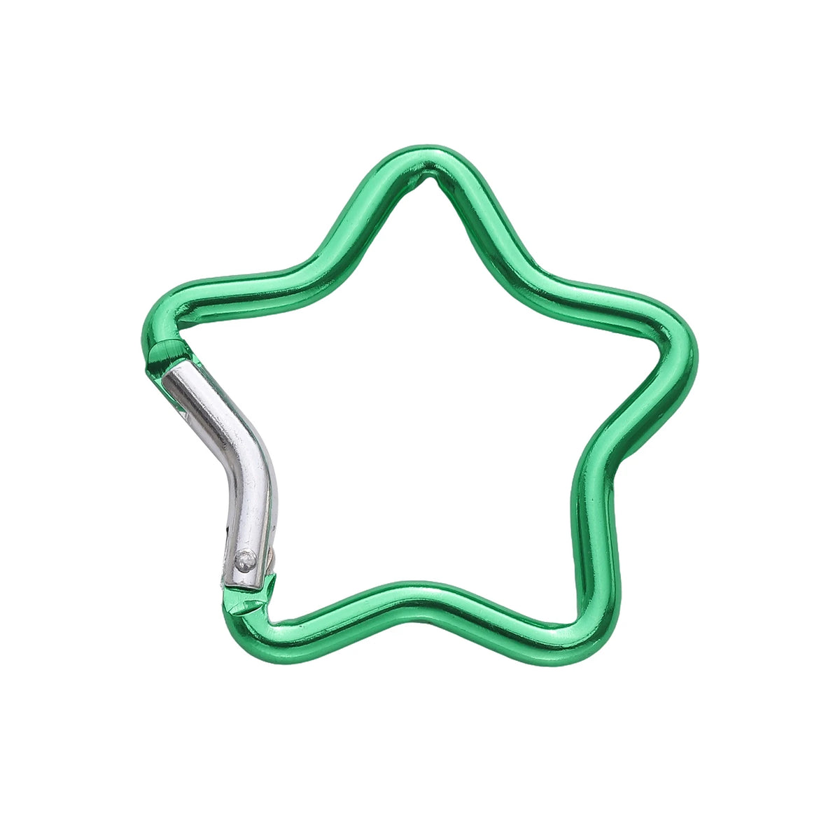 1 Pc Carabiner Rock Aluminum Mountain Buckle Star/Heart/D/Bone Shape Locking Clasp Keychain Multifunction Tools Jewelry Findi