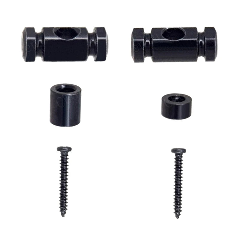 Guitar Roller String Trees Retainer Guitar Part Silver/Black/Golden Guitar Guide - Black