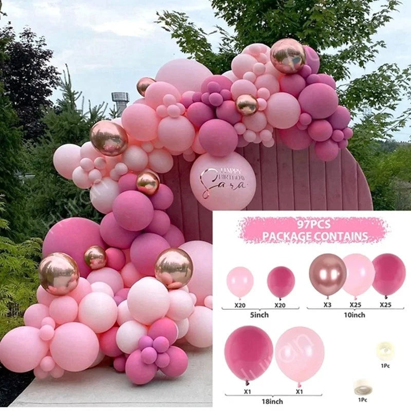 Balloon Garland Arch Kit Birthday Party Decoration Girl Birthday Foil Balloon Bridal baptism Decor Globos Wedding Party Suppl