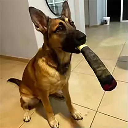 Funny Interactive Dog Toys Cigar Design Plush Squeaky Pet Toys Grinding Teeth Creative Chew Cool Stuffed Gifts for Dog Birthd