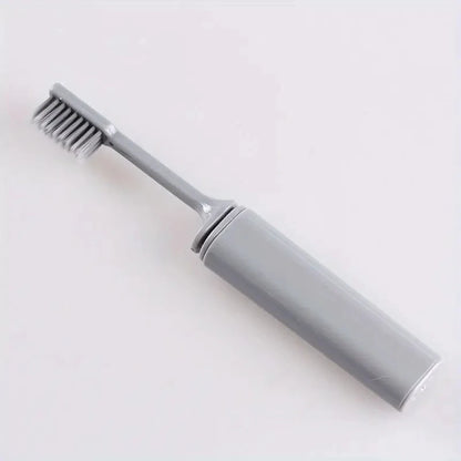 Portable Compact Charcoal Folding Toothbrush - Perfect for TravelCamping, and Hiking - Easy to Take and Efficient Teethbrush 