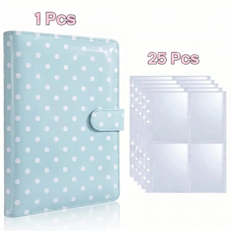 25pcs Page(4 Grids) Photo Card A5-Binder Kpop Photo Albums Idol Cards Loose-leaf Collect Book Binder Binder Photocard Holder