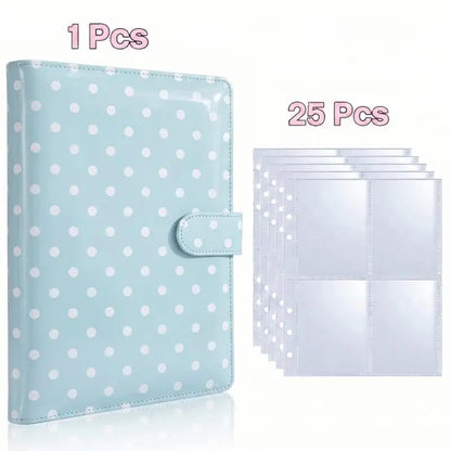 25pcs Page(4 Grids) Photo Card A5-Binder Kpop Photo Albums Idol Cards Loose-leaf Collect Book Binder Binder Photocard Holder