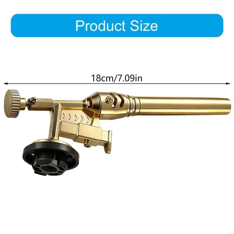 Portable Gold Copper Gas Welding Torch High Temperature Flame for BBQ Cooking Brazing