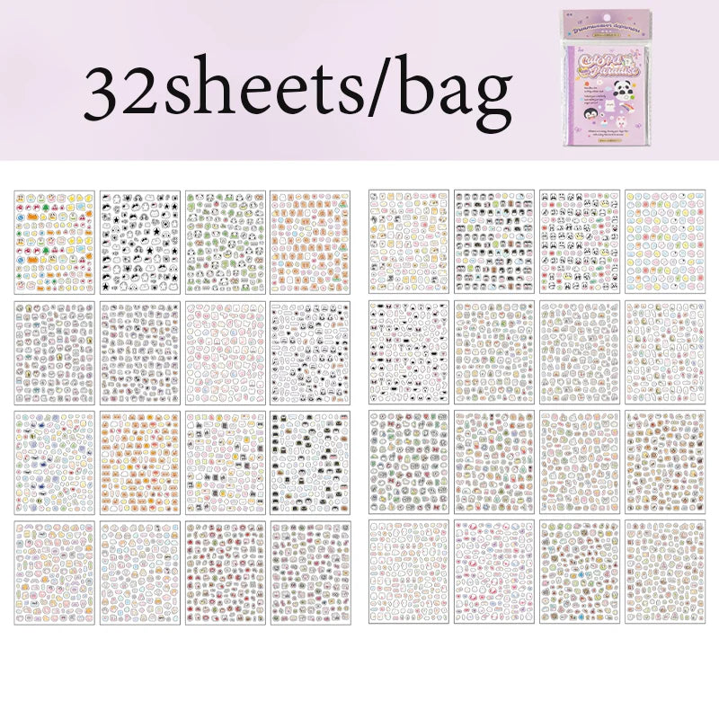 Mr Paper,kawaii Mini Deco Sticker Book scrapbooking stickers stickers aesthetic cheap stationery supplies journaling statione