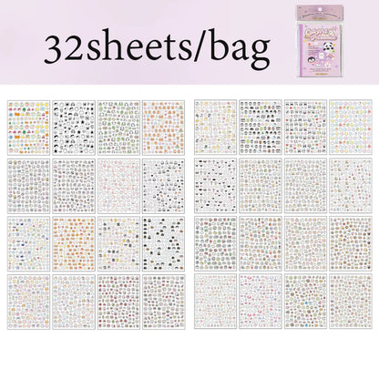 Mr Paper,kawaii Mini Deco Sticker Book scrapbooking stickers stickers aesthetic cheap stationery supplies journaling statione