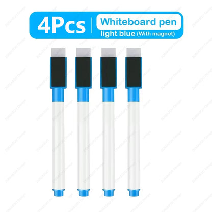 48-1Pcs Magnetic Erasable Whiteboard Pen Color Options Numbering Stationery Office Teaching Supplies for Student Blackboard N
