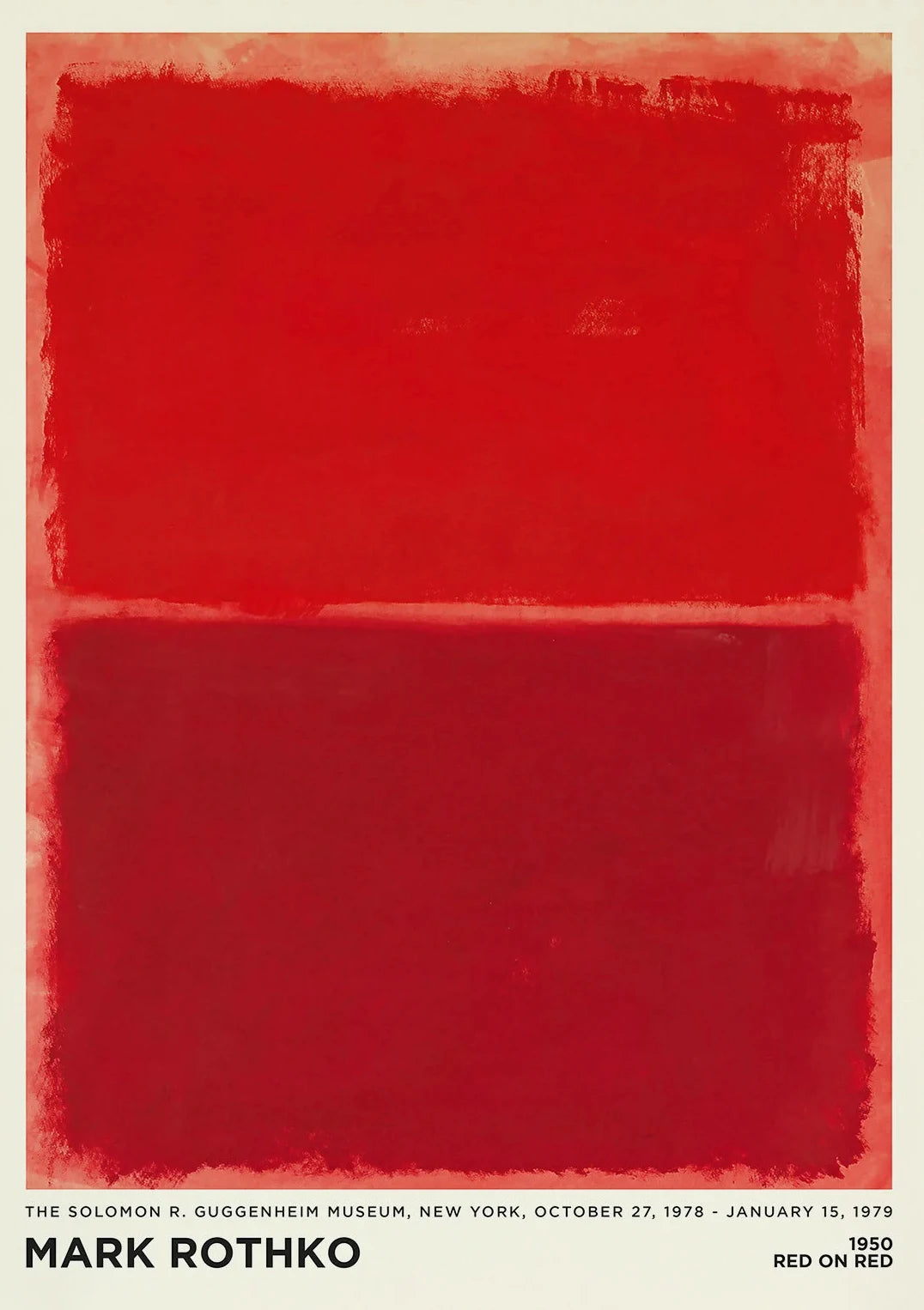 Vintage Minimalist Mark Rothko Canvas Painting Modern Exhibition Poster and Picture Print for Living Room Wall Art Home Decor
