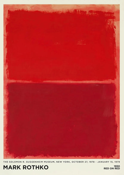 Vintage Minimalist Mark Rothko Canvas Painting Modern Exhibition Poster and Picture Print for Living Room Wall Art Home Decor