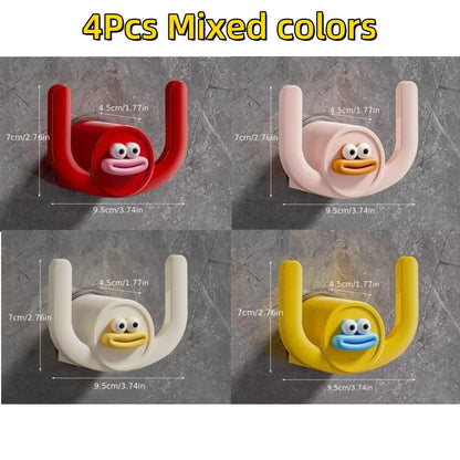 1Pc Cartoon Slippers Hook Bathroom Slipper Rack Shower Storage Organizer Shoe Holder Drainage Stand for Bathrooms and Bedroom