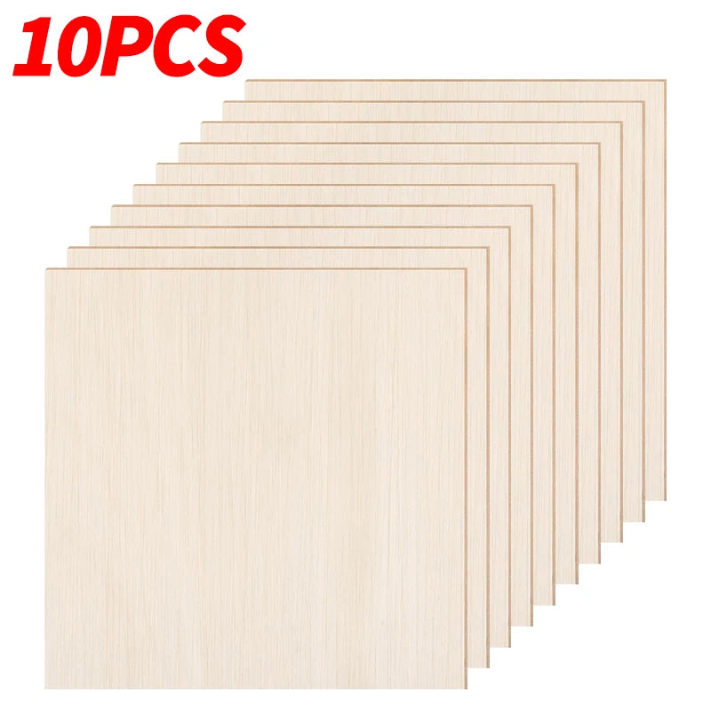 10cm Blank Wood Sheets Square Boxwood Pieces Unfinished Wood Boards For DIY Painting Laser Cutting Engraving Crafts Model Mak
