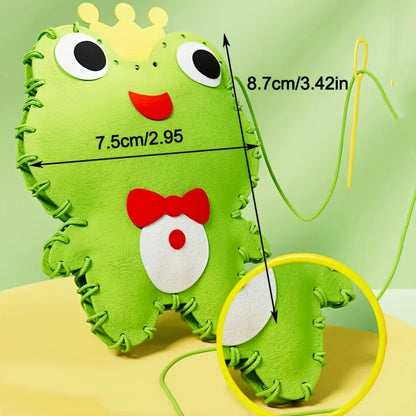 8PCS Complete Beginner Sewing Set - Learn Sewing and Embroidery, Make Animals - Includes Fabric, Needles, and Thread -Best Gi