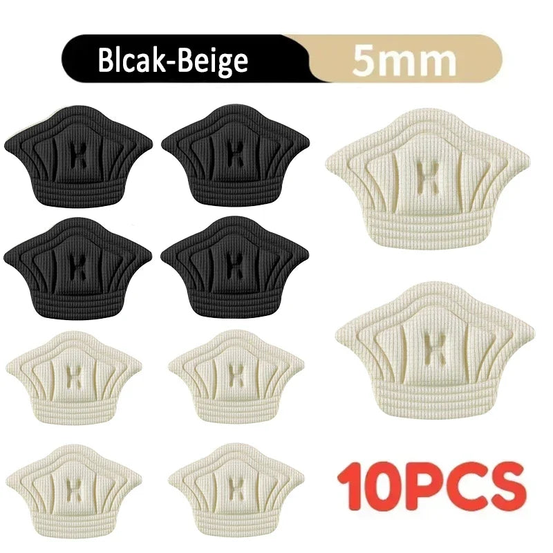10pcs/set Insoles for Shoes Patch Heel Pads for Shoes Adjustable Size Feet Pad Insole Adhesive Back Sticker Shoes Insert Inso