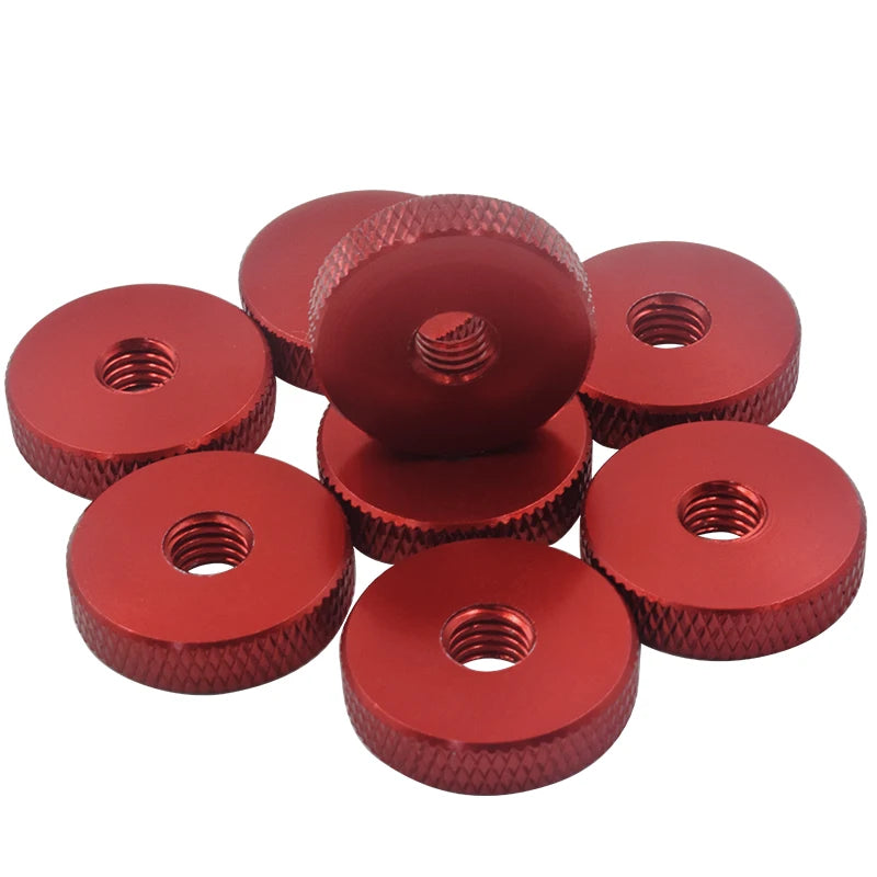 10/5pcs M3 M4 M5 M6 Hand-nut Knurled Aluminum Thumb Nut Aluminum Hand Tighten Nut Nuts